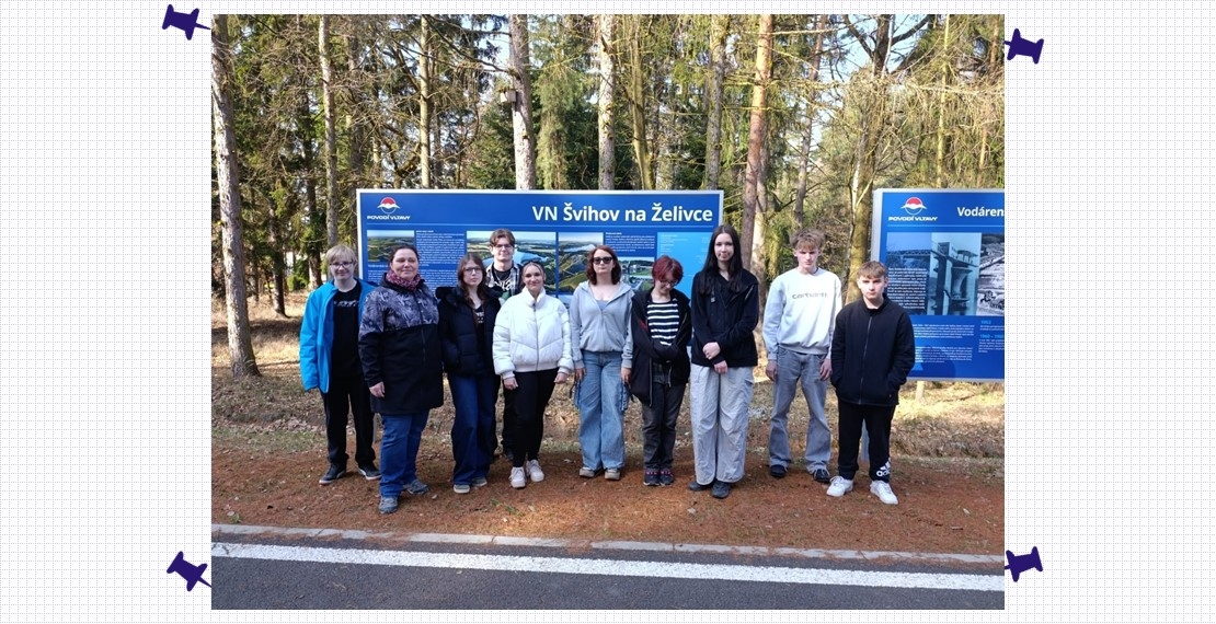 Odborná exkurze žáků do Vodního domu a na hráz vodní nádrže Švihov